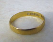 22ct gold band ring weight 1.