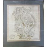 David N Robinson collection - Map of Lincolnshire by John Cary 1801 65 cm x 73 cm