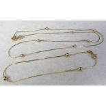 9ct gold necklace and bracelet total weight 2.