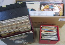 Quantity of mainly 1970/80's LP and singles inc Abba, Blondie, Elton John,