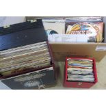 Quantity of mainly 1970/80's LP and singles inc Abba, Blondie, Elton John,