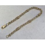 9ct gold bracelet weight 3.