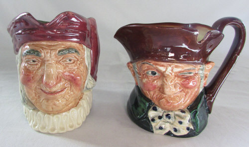 2 large Royal Doulton character jugs - Simon the cellarer & Old Charley