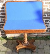 William IV fold over card table