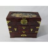 Oriental style jewellery box