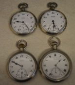 3 Phenix railway pocket watches and a Limit railway pocket watch