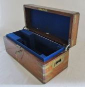 Late 19th/early 20th century campaign box with brass mounts by Army & Navy CSL Makers possibly for