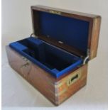 Late 19th/early 20th century campaign box with brass mounts by Army & Navy CSL Makers possibly for