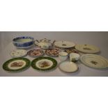 Blue & white bowl, Oriental side plates,