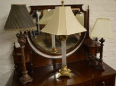 3 large table lamps