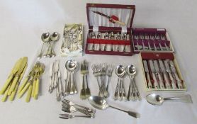 Selection of silver plate cutlery