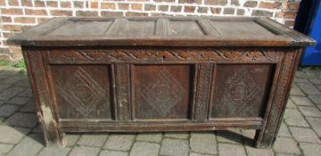 18th century oak coffer