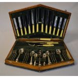 1930s canteen of silver plated cutlery