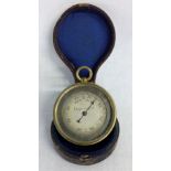 Cased pocket barometer