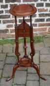 Ornate plant stand with 2 small drawers