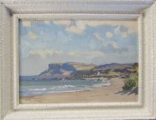 David N Robinson collection - oil on board 'Fair Head Ballycastle' by Richard Faulkner (1917-1988)