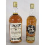 Bottle of Teacher's Highland Cream Scotch whisky 1.