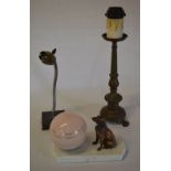 Art Deco dog desk lamp,