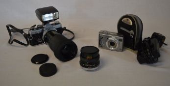 Olympus OM-2n camera with Sirius telescopic lens,