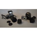 Olympus OM-2n camera with Sirius telescopic lens,