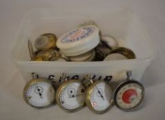 Quantity of pocket watches / stopwatches including Nero Lemania (for parts/spares)