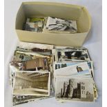 Box of assorted postcards inc topographical