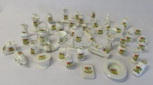 David N Robinson collection - Assorted Louth crested china