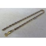 9ct gold bracelet (af) weight 2.