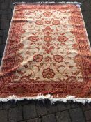 Beige ground Ziegler rug 1.9m by 1.