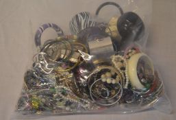 Large bag of mixed costume jewellery