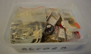 Various Record wristwatch and pocket watch parts for spares/repairs