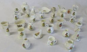 David N Robinson collection - Various Lincolnshire crested china