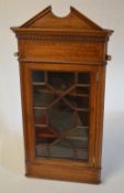 Small Edwardian wall mounted corner cupboard