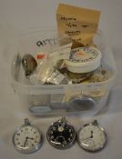 Various Helvetia pocket watches for spares/parts