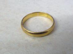 22ct gold band ring weight 3.