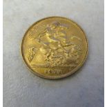 1911 22ct gold half sovereign