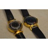 2 Ernest Borel kaleidoscope wristwatches (one crystal has a crack)