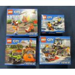 x4 LEGO City Sets, 60100, 60120, 60126,