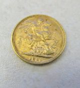 1889 22ct gold Victorian full sovereign