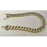 Gents 9ct gold bracelet length 8" weight 24.