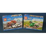 LEGO City 60128: Police Pursuit & LEGO 60101 City Airport Cargo Plane - Both New & Sealed sets