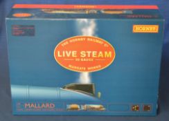 Boxed Hornby 00 gauge live steam Margate works Mallard LNER 4-6-2 class A4 set