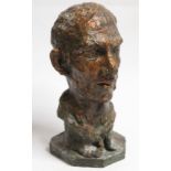David Arnatt: a terracotta portrait bust, "Ted the Gardener", signed and dated '97, 12" high