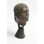 David Arnatt: a bronze portrait bust, Roman Emperor, 9" high