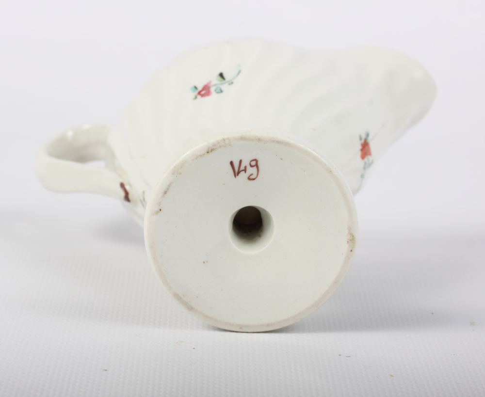 A New Hall fluted cream jug, pattern 149 - Image 2 of 2