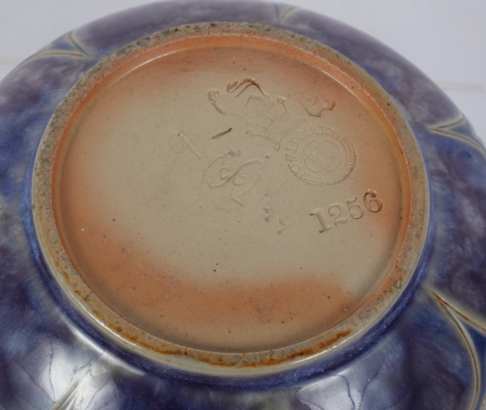 A Royal Doulton shallow bowl, incised decoration by Eliza Samence, 4 1/2" dia - Image 2 of 2