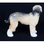 Five Coopercraft ceramic models of an Afghan hound, a spaniel (repaired), a foal, a collie dog and a