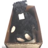 A Steiff 1912 limited edition reproduction black mohair bear, 311/3000, in box