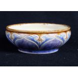 A Royal Doulton shallow bowl, incised decoration by Eliza Samence, 4 1/2" dia