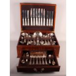 A EPNS AI Sheffield single drawer canteen of silver plated cutlery